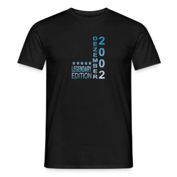 Legendary Edition December 2002 - Men's T-Shirt - black - Front - AI Model Male 178 light (178cm)