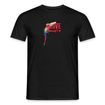 Love Hurts - colorful - Men's T-Shirt - black - Front - AI Model Male 178 light (178cm)