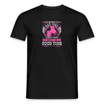 Barrel Racer Bad Idea Good Time Rodeo - Männer T-Shirt - Schwarz - Vorne - AI Model Male 178 light (178cm)