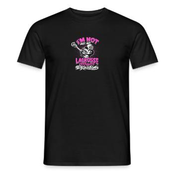 Ich bin nicht irgendeine Lacrosse-Mama, ich bin die Torhüter-Mama - Männer T-Shirt - Schwarz - Vorne - AI Model Male 178 light (178cm)