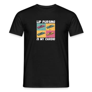 Orgue à bouche Français harmoniciste harpe - T-shirt homme - noir - Devant - AI Model Male 178 light (178cm)