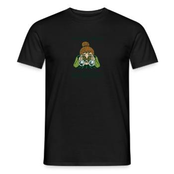 I'm not a nerd, I'm a bird watching enthusiast - Men's T-Shirt - black - Front - AI Model Male 178 light (178cm)