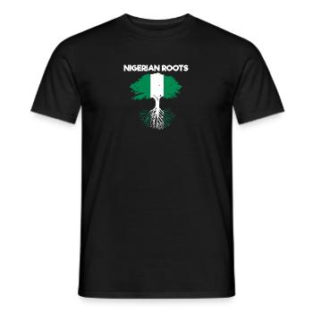 Nigeria Nigerian Africa Flag Pride I Gift - Men's T-Shirt - black - Front - AI Model Male 178 light (178cm)