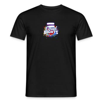 Equal Rights for All - Equality - Men's T-Shirt - black - Front - AI Model Male 178 light (178cm)
