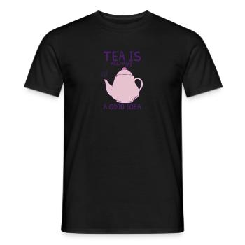 Tee ist immer eine gute Idee - Tee - Männer T-Shirt - Schwarz - Vorne - AI Model Male 178 light (178cm)