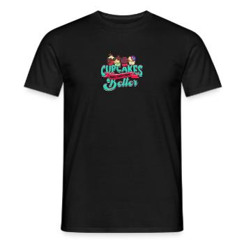 Cupcakes machen alles besser - Cupcake - Männer T-Shirt - Schwarz - Vorne - AI Model Male 178 light (178cm)