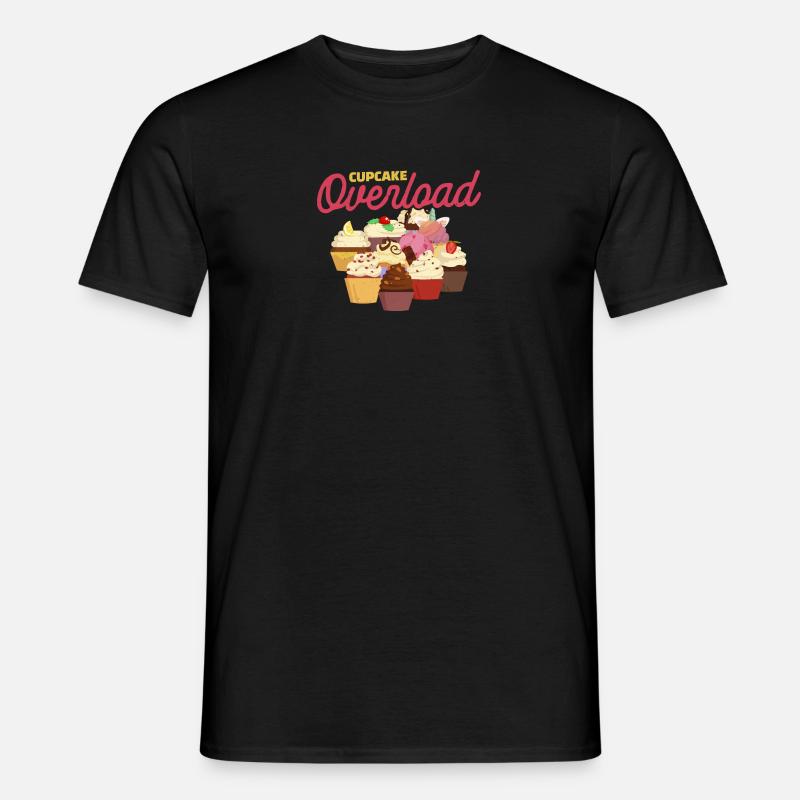 Cupcake overload - Cupcake - Männer T-Shirt - Schwarz