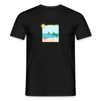 Summer Vibes - Beach Holidays - Männer T-Shirt - Schwarz - Vorne - AI Model Male 178 light (178cm)