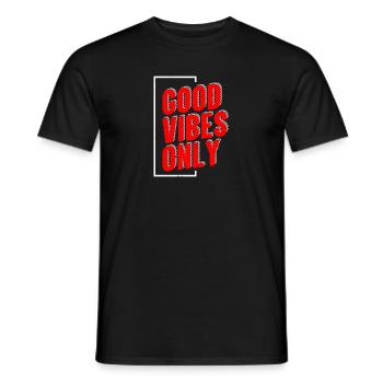 T-Shirt mit Fitness-, Gym- oder Sport-Motivation. - Männer T-Shirt - Schwarz - Vorne - AI Model Male 178 light (178cm)