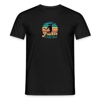 Frisbee: Die originale Flugscheibe - Frisbee - Männer T-Shirt - Schwarz - Vorne - AI Model Male 178 light (178cm)