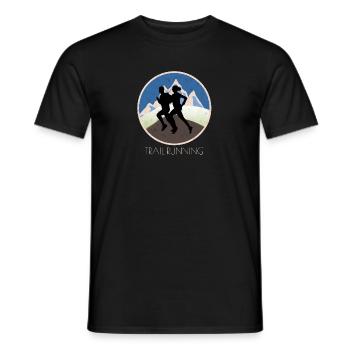Trail Runner Running Jogging Jogger I Gift - T-shirt homme - noir - Devant - AI Model Male 178 light (178cm)
