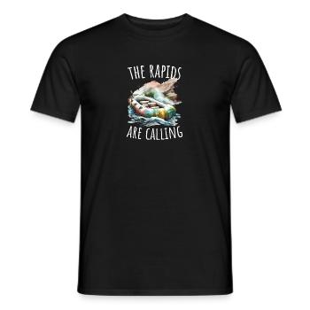 River Rafting - Men's T-Shirt - black - Front - AI Model Male 178 light (178cm)