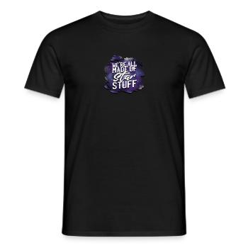 We're All Made of Star Stuff - Space - Men's T-Shirt - black - Front - AI Model Male 178 light (178cm)