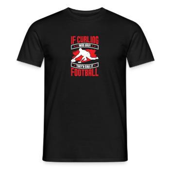 Drôle de joueur de curling Jeu Sport Curler Cadeau - T-shirt homme - noir - Devant - AI Model Male 178 light (178cm)