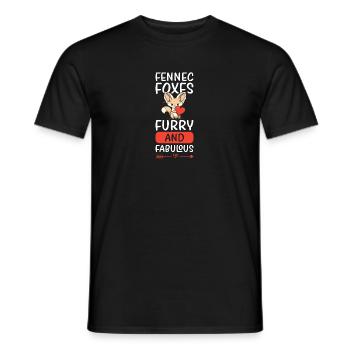 Sweet Desert Fox Gift For Girls Kids - Men's T-Shirt - black - Front - AI Model Male 178 light (178cm)