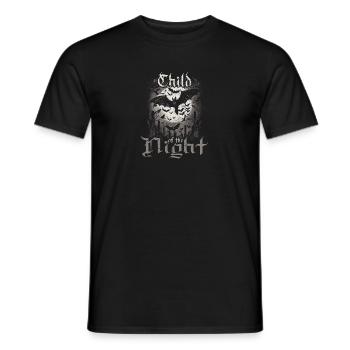 Child Of The Night, Gothic Subculture Emo Vampire - Männer T-Shirt - Schwarz - Vorne - AI Model Male 178 light (178cm)