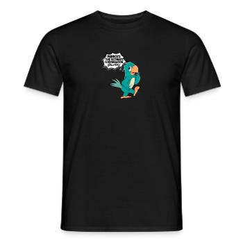 Parrots, the ultimate conversation starters - - Men's T-Shirt - black - Front - AI Model Male 178 light (178cm)