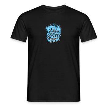 Sail away with me - Cruise - Men's T-Shirt - black - Front - AI Model Male 178 light (178cm)