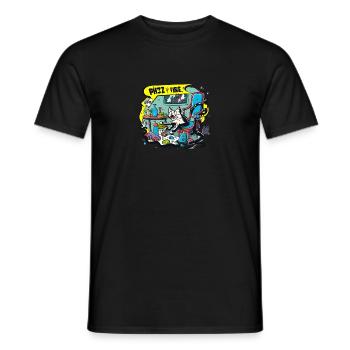 cat home paradise - Männer T-Shirt - Schwarz - Vorne - AI Model Male 178 light (178cm)