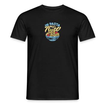 Dans les pâtes en lesquelles nous avons confiance - Pâtes - T-shirt homme - noir - Devant - AI Model Male 178 light (178cm)
