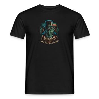 Cthulhu For President, Election 2024 Cosmic Horror - Men's T-Shirt - black - Front - AI Model Male 178 light (178cm)