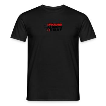 Lifeguard - always on duty - lifeguard - Men's T-Shirt - black - Front - AI Model Male 178 light (178cm)