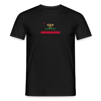 République de Cthulhu Drapeau de Californie Drôle cosmique - T-shirt homme - noir - Devant - AI Model Male 178 light (178cm)