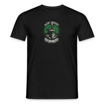 Cthulhu Ship Alert Cruises, Cosmic Horror Cthulhu - Männer T-Shirt - Schwarz - Vorne - AI Model Male 178 light (178cm)