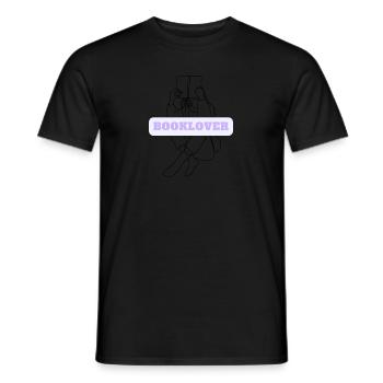 Booklover Design - Männer T-Shirt - Schwarz - Vorne - AI Model Male 178 light (178cm)