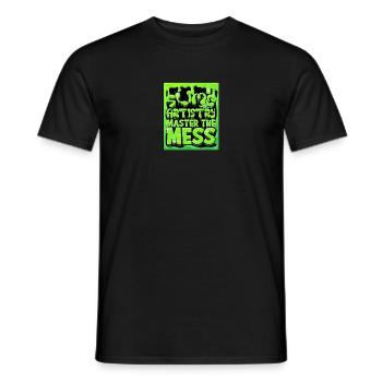 Slime Artistry: Master the Mess - Slime - Men's T-Shirt - black - Front - AI Model Male 178 light (178cm)