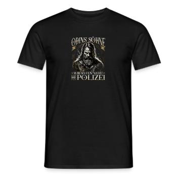 Wikinger Spruch, Odins Söhne, Norse Viking - Männer T-Shirt - Schwarz - Vorne - AI Model Male 178 light (178cm)