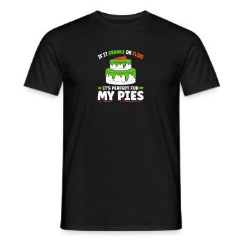Entomophagy Bug Flour Baking Quote, Funny Insect - Männer T-Shirt - Schwarz - Vorne - AI Model Male 178 light (178cm)