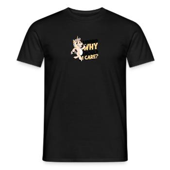 ANNNND POURQUOI DEVRAIS-JE M’EN SOUCIER? -Indifférence - T-shirt homme - noir - Devant - AI Model Male 178 light (178cm)