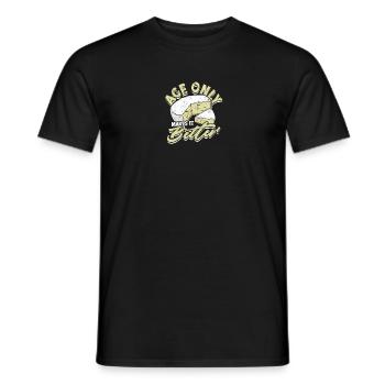 Age only makes it better - Cheese - Men's T-Shirt - black - Front - AI Model Male 178 light (178cm)