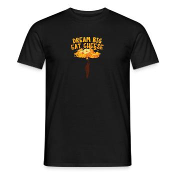 Rêvez grand, mangez du fromage - Cheese - T-shirt homme - noir - Devant - AI Model Male 178 light (178cm)
