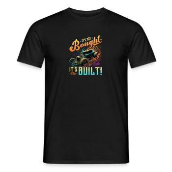 Hot Rod, ce n’est pas acheté son rat construit et muscle car - T-shirt homme - noir - Devant - AI Model Male 178 light (178cm)