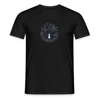 Meteorologie Wortspiel Für Meteorologe - Männer T-Shirt - Schwarz - Vorne - AI Model Male 178 light (178cm)
