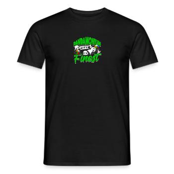 Pandamonium at Its Finest - Panda - Men's T-Shirt - black - Front - AI Model Male 178 light (178cm)