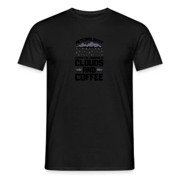 Meteorologie Wortspiel Für Meteorologe Ich Sehe - Männer T-Shirt - Schwarz - Vorne - AI Model Male 178 light (178cm)