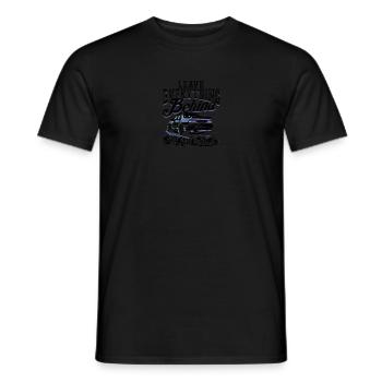 Laissez tout derrière, faites la course vers l’avant - Drag - T-shirt homme - noir - Devant - AI Model Male 178 light (178cm)