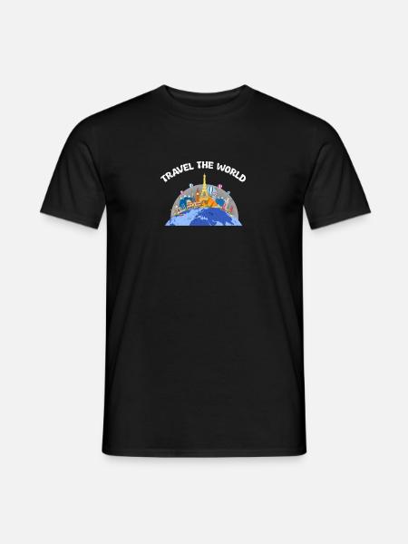 Parcourez le monde - T-shirt homme - noir