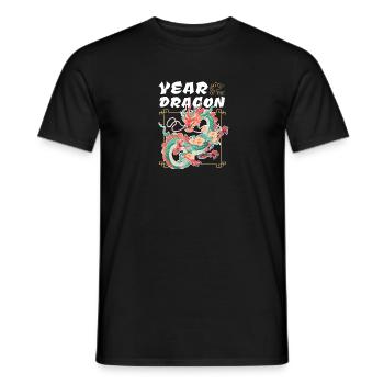 Nouvel An chinois Dragon Vietnam I Cadeau - T-shirt homme - noir - Devant - AI Model Male 178 light (178cm)