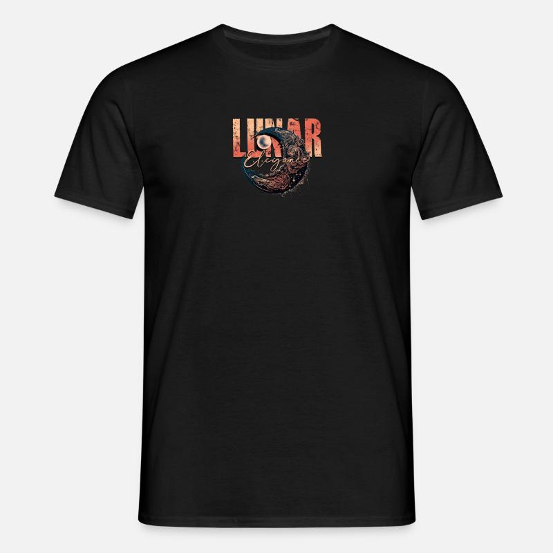 Lunar Elegance - Eclipse - Men's T-Shirt - black