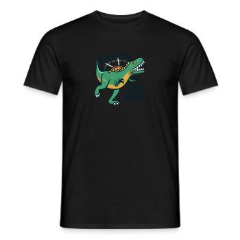 I'M A T-REX HEAR ME ROAR. DINOSAURS - Men's T-Shirt - black - Front - AI Model Male 178 light (178cm)