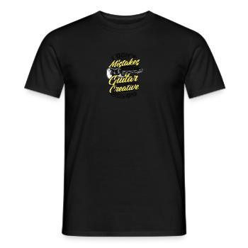 I DON'T MAKE MISTAKES WHEN PLAYING THE GUITAR - - Men's T-Shirt - black - Front - AI Model Male 178 light (178cm)