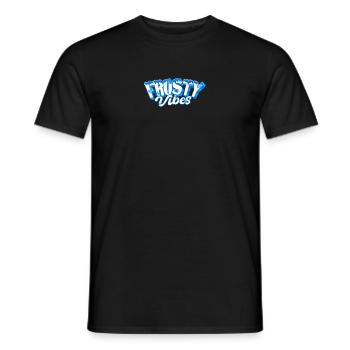 Frosty Vibes - Snow - Men's T-Shirt - black - Front - AI Model Male 178 light (178cm)