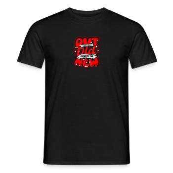 Exit l’ancien, place au nouveau - Réveillon du Nouvel An - T-shirt homme - noir - Devant - AI Model Male 178 light (178cm)