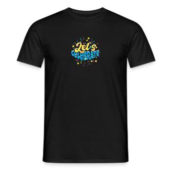 Let's Celebrate! - New Year's eve - Men's T-Shirt - black - Front - AI Model Male 178 light (178cm)