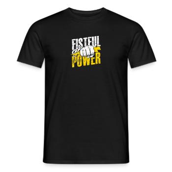 Fistful of Power - Fist - Men's T-Shirt - black - Front - AI Model Male 178 light (178cm)