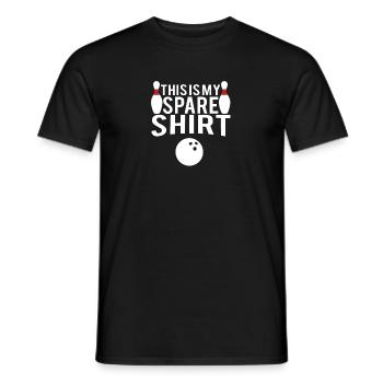 Citation de bowling drôle - c’est ma chemise de rechange - T-shirt homme - noir - Devant - AI Model Male 178 light (178cm)